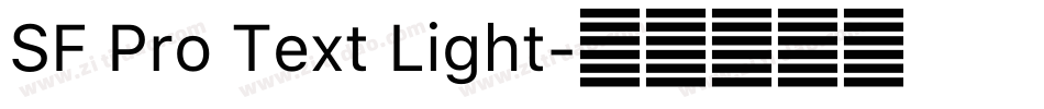 SF Pro Text Light字体转换